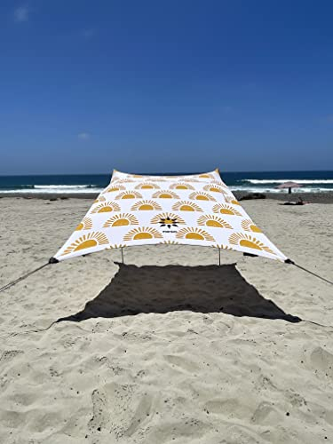 Neso Grande tenda da spiaggia, 2,1 m di altezza, 2,7 x 2,7 m, angoli rinforzati e tasca termica (sole)