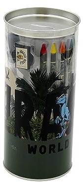 CYPBRANDS Unisex Kinder Jurassic World Aktivitätsset 38-teilig Spardose Schreibwaren-Set, bunt