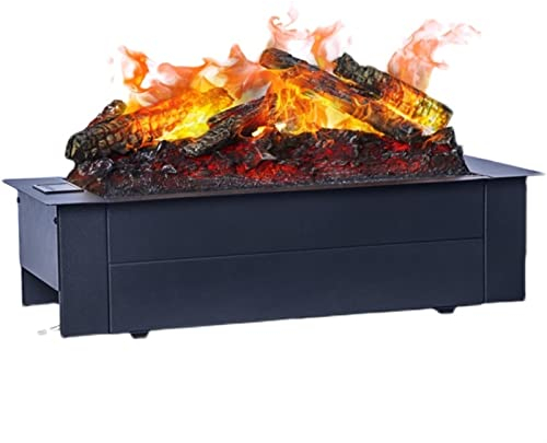 GagalU Wasserdampf-Kamin, Simulationsflamme, eingebetteter elektrischer Kamin, Holzscheit-Set, Simulationsflamme und Holzkohle, Heimbüro, Villa, Dekoration, 3D-zerstäubte Kamine