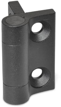 Ganter Normelemente | Federscharnier, Scharnier mit Federrückstellung | GN 437.3-ZD-60-60-L2-SW | Zink Druckguss | 60x60 | schließend