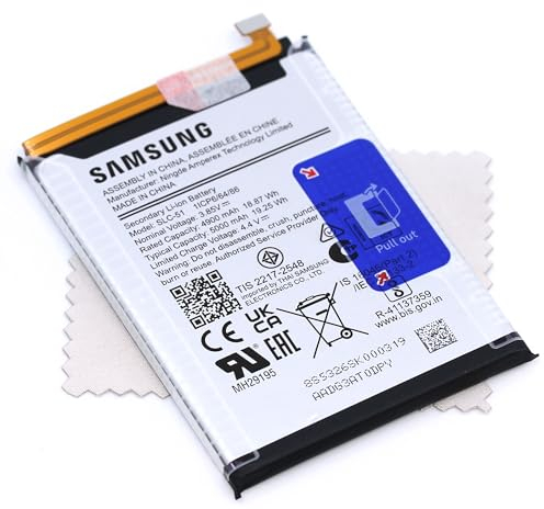 Akku für Samsung Original SLC-51 für Samsung Galaxy A05s A057G mit mungoo Displayputztuch