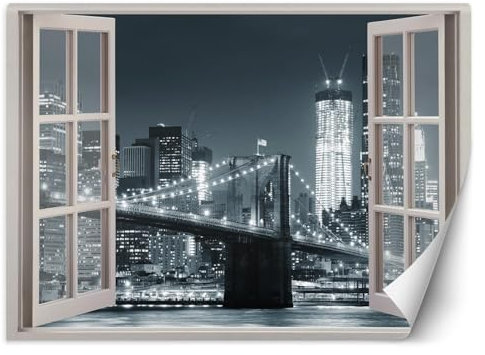 Kunstloft 'City Twilight' Wallpaper Mixed Media Modern Wall Decor for Living Room, Office, Bedroom 280x200 cm