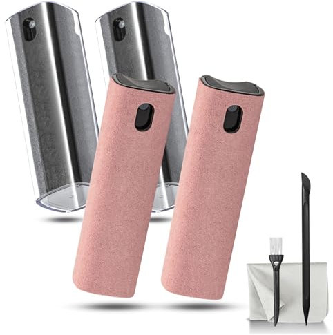 4 Pack Screen Cleaner Spray and Wipe for Laptop Monitor and Car Screens for Cellphone, Tablet, PC, Computer, LCD, Eyeglass, iPhone, iPad, Mac