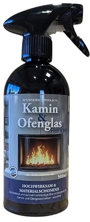 Hochwirksamer Kamin & Ofenglas Reiniger - 500ml – Scheibenklar - Rußentferner