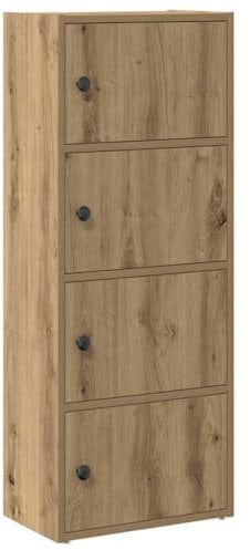 vidaXL Bücherregal Artisan-Eiche 40x24x102 cm Holzwerkstoff, Bücherschrank, Lagerregal, Regal, Lagerschrank, Schrank, Aufbewahrungsschrank