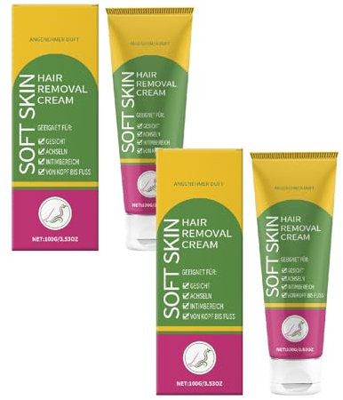 Enthaarungscreme, Haarentfernungs 1x100ml,Achseln & Intimbereich– Schnell, Schmerzfrei & Langanhaltend – Für Alle Hauttypen - Keine Hautirritationen (2)
