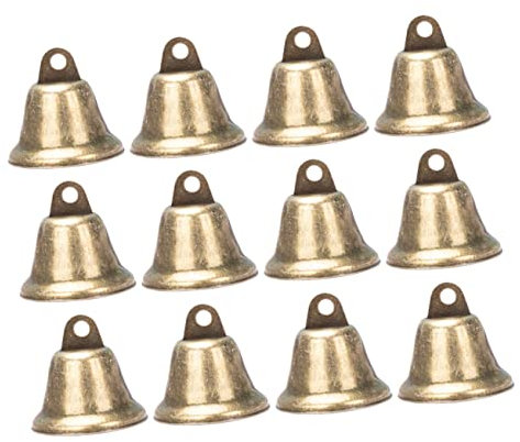 Housoutil 25piezas Campanas Colgantes Doradas y Plateadas Campanillas Para Manualidades Decoración Vintage