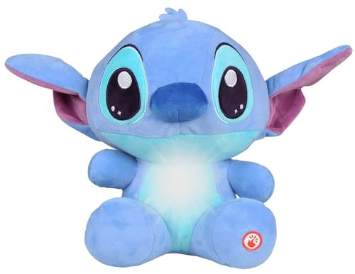 Disney Stitch Large Plüsch-Maskottchen, leuchtendes Kuscheltier, Teddybär für Kinder 24 cm (C)