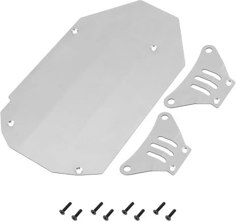 ECSiNG 1 Ensemble de Blindage de Châssis Avant Et Arrière Compatible avec Le Camping-Car Télécommandé Tami-Ya TT-02 1/10