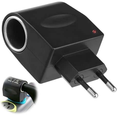 Adaptador de mechero de Coche de 220V a 12V y 500 mA MAX | convertidor de CA a CC, Transformador de alimentación 6W para Dispositivos de Coche Solo para Dispositivos Pequeños de Bajo C