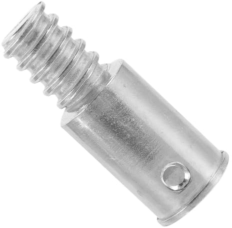 HOMOCONO Threaded Broom Handle Metal Adapter, Broom Handle Attachment for Telescopic Pole, Aluminium Alloy Screw-fit Brush Head Adaptor, Easy Install for Household and Commercial Cleaning