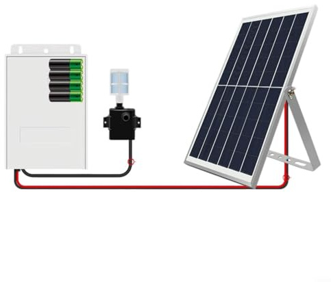 HOHOVYVY Pompe à eau solaire 9 V 6 W 10 W avec accumulation d'énergie et réglage à 5 vitesses avec batterie et panneau solaire pour bassin de jardin, bassins à poissons et jeux d'eau (9 V 10 W 5200