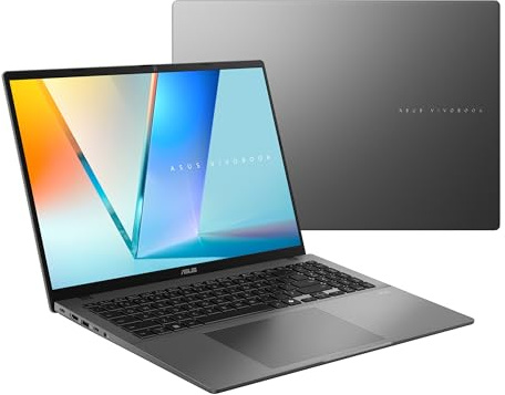 ASUS Vivobook S16 Laptop (2026), 16 16:10 WUXGA OLED Display, PC Copilot+, processore AMD Ryzen™ AI 9 465, grafica AMD Radeon™, RAM 32 GB, SSD 1TB, WiFi 6, Windows 11 Home, grigio opaco, M3607GA-ES99