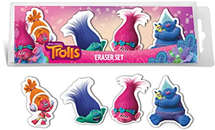 Troll Licensed Ufficiali 4 Set Eraser Set