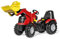 Rolly Toys rollyX-Trac Premium Trettraktor (Alter 3-10 Jahre, Flüsterlaufreifen, mit Frontlader, Frontkotflügel) 651009