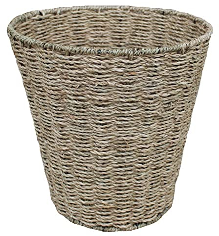 Red Hamper Seagrass Ronde Corbeille à Papier Marron 28 x 28 x 28cm