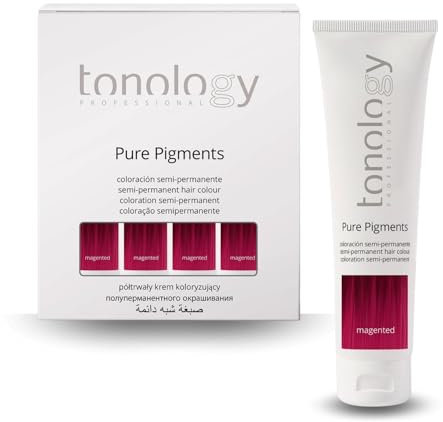 Tonology Pure Pigment Magented | Tinte Semipermanente sin Amoniaco, Tinte Fantasía, Mascarilla, Aporta Nutrición y Brillo, Magenta - 1 Unidad 100ml