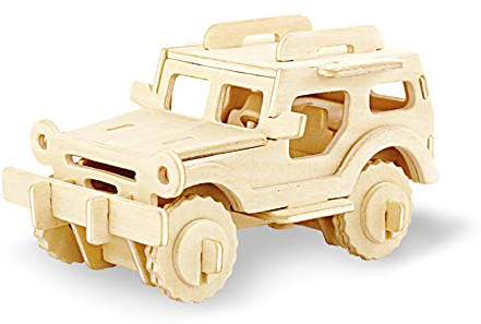 Georgie Porgy 3D Holz Puzzle Tier Bausteine für Kinder Puzzle pädagogisches Spielzeug Geschenk (JP232 Auto)