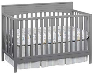 Oxford Baby Harper 4-in-1 Convertible Crib, Dove Gray, GreenGuard Gold Certified