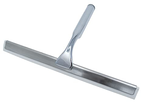 Schulte raclette de douche en laiton chromé inoxydable fixation sans perçage 27 cm