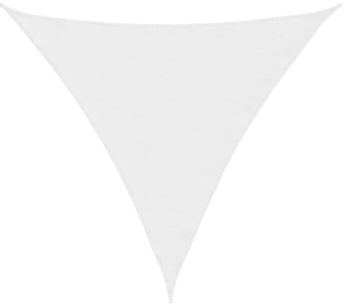 vidaXL Sonnensegel Wasserfest Sonnenschutz Windschutz Sonnendach UV Schutz Garten Terrasse Balkon Oxford-Gewebe Dreieckig 5x5x5m Weiß