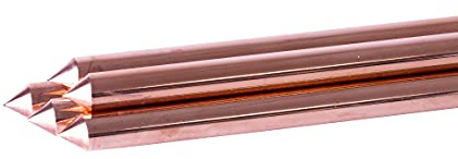 KLK - Pica Toma De Tierra Lisa De 1,5 Metros (1500 x 15 mm). Paquete De 5 Unidades. Fabricada Según Normal UNE 202006. Recubrimiento De Cobre De 100 Micras. Modelo 1,5-UNE202006 142.