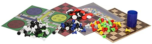 7 In 1 Games Set Compendium Chess Draughts Ludo Goose Backgammon Snakes Ladders