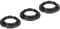 PATIKIL E14 Lumière Prise Anneaux, 3 Paquet Abat-jour Support Adaptateur Anneau pour Luminaires, Noir Couleur