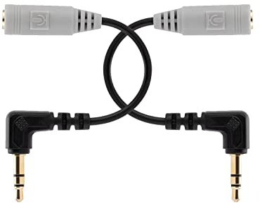 Remplacement SC3 Câble Microphone pour Rode 3.5mm TRRS vers TRS Adaptateur pour Caméras Vidéo Enregistreur Compatible avec Sony Nikon Canon 2pcs