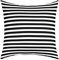 Gestreifter Überwurf Kissenbezug 60 x 60 cm Schwarz Weiß Streifen Kissenbezug Kinder Jungen Mädchen Damen Herren Bauernhaus Stripes Kissenbezug Moderne Geometrische Linien Abstrakter Gothic Deko