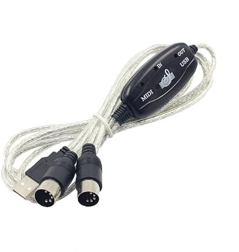 Ziyan B60 - Cavo USB con interfaccia convertitore a 5 poli, adattatore midi a USB, 2 m