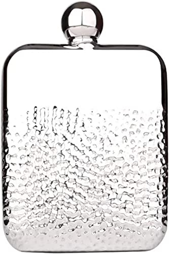 Tragbarer Taschen-Flachmann for Spirituosen, Weinflasche, verdickter 6-Unzen-Tragbarer Mini-Flakon for den Außenbereich for Männer und Frauen mit gratis 2 Weingläsern und 1 Trichter for Whisky-Wodka.