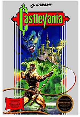 RIELLI Castlevania Spiel Leinwand Poster Wandkunst Dekor Druck Bild Gemälde für Wohnzimmer Schlafzimmer Dekoration Rahmen: 30 x 45 cm
