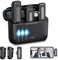 GEYUEYA Home Lavalier Mikrofon Wireless für iPhone/iPad,Ansteckmikrofon Microphone kabelloses Plug-Play Videoaufzeichnung,YouTube,TikTok,Rauschunterdrückung,Keine APP