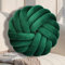 GYCS Knot Cushion, Soft Plush Cushion, Knotted Cushion, Decorative Cushion for Sofa, Bed, Decorative, Knot Cushion, Throw Cushion for Home Decoration, Bedroom, Couch,Dark Green,30cm