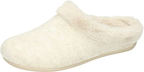 Manitu Damen 320166-81 Hausschuh, Offwhite, 41 EU
