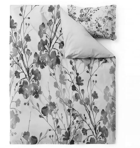 NIYAKA Set Copripiumino Matrimoniale Bosso di Prugna 260 x 240 cm 3 pezzi - Set di Biancheria da Letto Stile Cinese en Microfibra con 2 Federe, Morbida, Confortevole e Ipoallergenica con Cerniera
