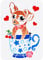 FINGERINSPIRE Teacup Dog Stencil 29.7x21cm Puppy Dog Stencil Plastic Teacup Rose Stars Heart Cherry Pattern Template Reusable DIY Art and Craft Stencils for Wood Art Painting Walls and Crafts