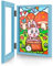 CULASIGN Kinder Kunst Bilderrahmen,Bilderrahmen Kinderzeichnungen,Befüllbar Bilderrahmen,A4 Befüllbarer Klapprahmen zur Aufbewahrung&Darstellung von Kinderzeichnungen/Kunstwerken (Blau,1pcs)