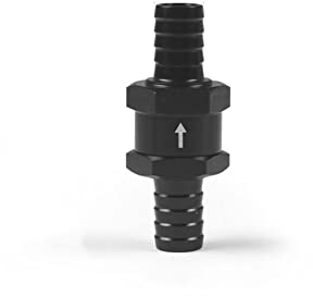 Kraftstoff Rückschlagventil,Aluminium Ventil Rückschlagventil Auto Kraftstoffleitung Rückschlagventil Benzin Kraftstoff Rückschlagventil Auto Tuning Teile für Benzin Dieselöl Wasser,6/8/10/12MM
