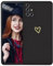 POUHYE Handyhülle für Samsung Galaxy A51 Hülle, Soft Silikon Case mit Herz, Kameraschutz und Bildschirmschutz, Ultra Dünn Stoßfest Anti-Rutsch Schutzhülle für Samsung Galaxy A51 Schwarz