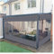 WZYJLyds Klare Planenvorhänge für den Außenbereich, 0,35mm wasserdichte PVC-Plane Mit Ösen, Pergola Terrasse Veranda Pavillon Garten Transparente Seitenwände, wetterfest, Anpassbar
