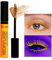 UV Glow Mascara, Rainbow Color Fluorescenza Mascara, Neon Colorful Mascara Impermeabile, Estensioni Ciglia Curling Lengthening Eye Lashes Halloween Festival Party Stage Uso (#3 Arancione)
