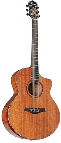 Westerngitarre Fame Mahogany Standard, Grand Auditorium, Cutaway, Massive Mahagoni-Decke, Walnuss Griffbrett, Sonitone Tonabnehmer kompatibel
