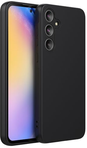 Cresee Coque pour Samsung Galaxy A55 5G, avec Protection Caméra Couche Intérieure Douce, Etui Housse TPU Silicone Mince Souple Antichoc Case pour Galaxy A55, Noir