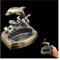 MXRMXR Outdoor Retro Metall Kreatives Feuerzeug mit Aschenbecher, Zigaretten Aschenbecher mit Feuerzeug für Desktop Home Dekoration Handwerk Geburtstagsgeschenke
