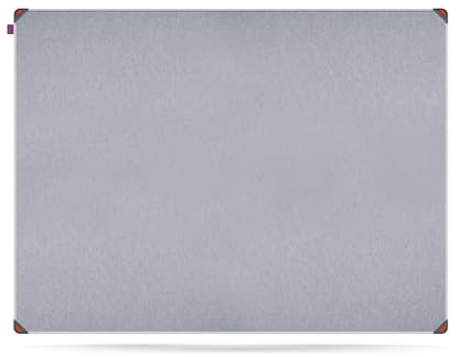 Memobe IDEA Edge - Filztafel Pinnwand Grau - Tafel zum Aufhängen - Tafel für Wohnung, Küche, Büro, Schule - Wandplaner in Aluminium Rahmen - Organisationstafel Wand - 120x90 cm