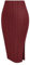 Zeagoo Herbst Damen Knielang Hohe Taille Bleistiftrock Mit Gummibund - Basic Casual Schlitz Vintage Rock