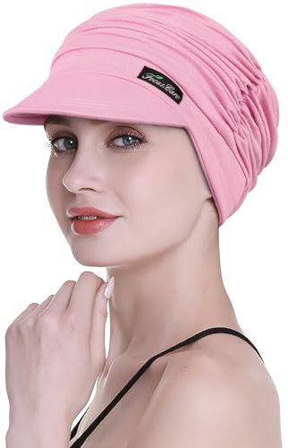 FocusCare Krebs Kopfbedeckung für Chemo Frauen Baumwolle Turban Kappe Haarausfall Hut