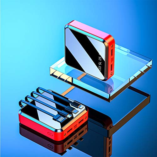 Power Bank Mini Power Bank 20000 Mah/Slim Power Bank Usb C Power Bank/Cellulare Portatile Power Bank/Mini Power Bank piccolo, rosso, 20000 Mah